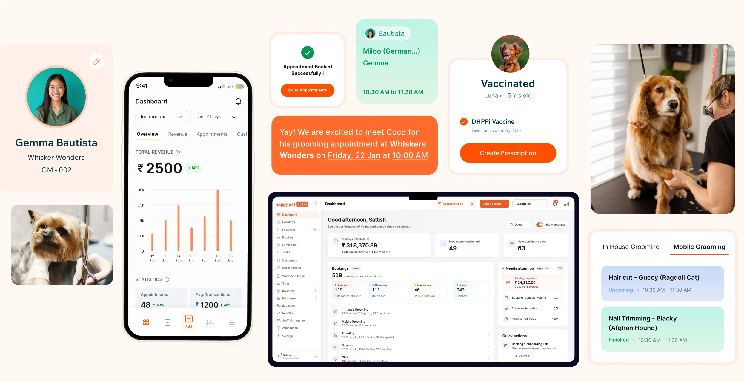One app for retail, grooming, boarding, daycare and clinic