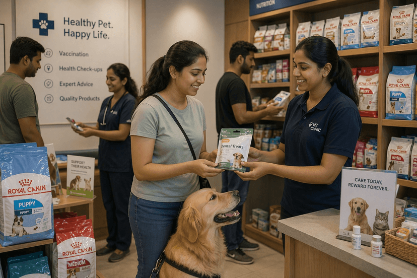 Pet parent shopping