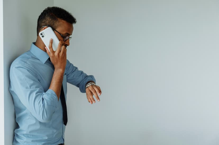 Man taking a call