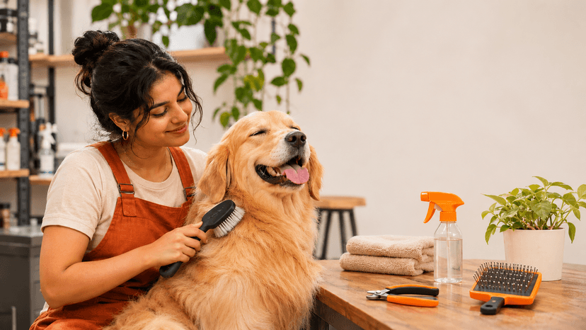 dog grooming at home