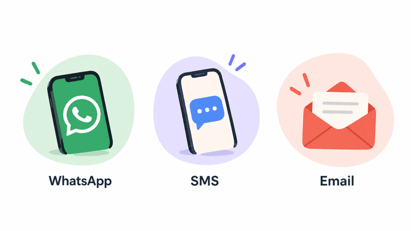 Different communication channels