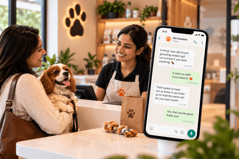 Follow up communication with customer