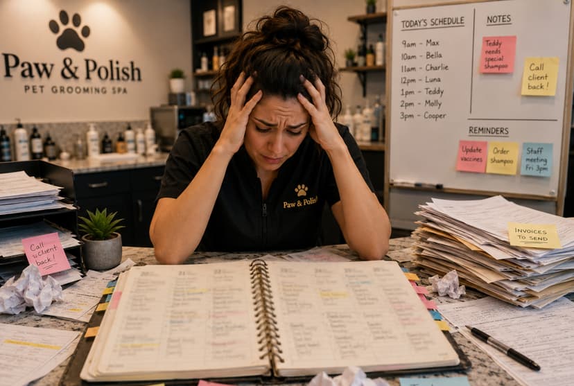 Manual tasks stressing the salon staff