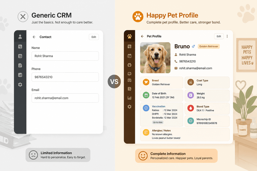 generic software vs pet business software.